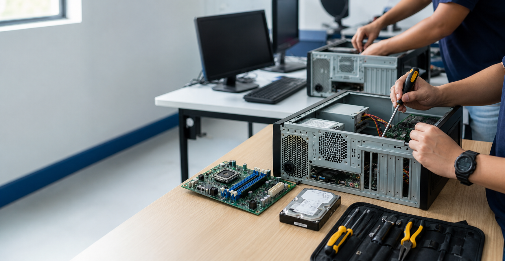 Hands-on computer systems servicing training